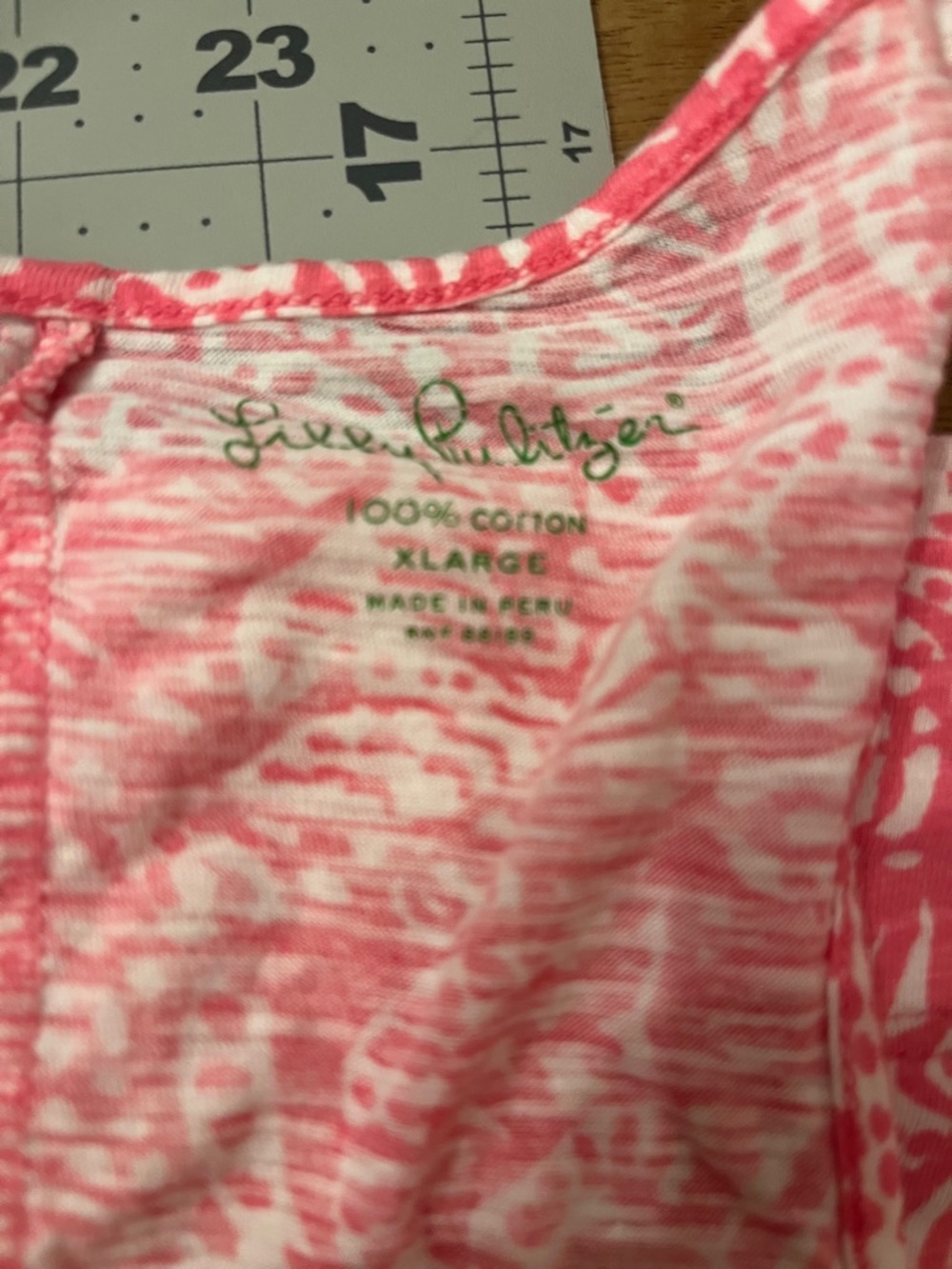 Lilly Pulitzer Pink & White Printed Cotton Tank Dress